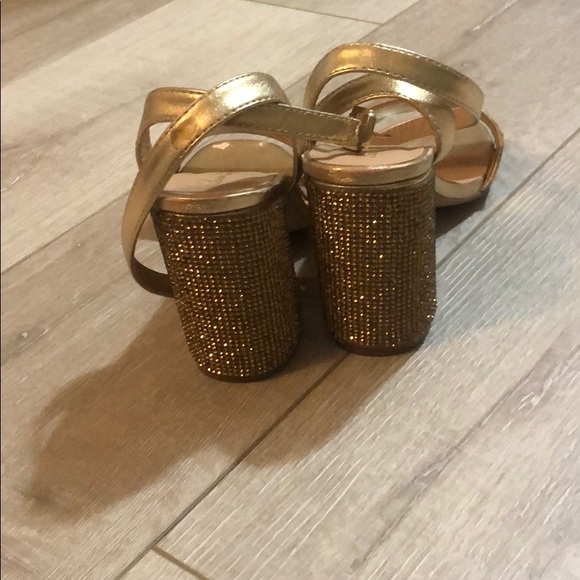 Gold badazzled sandals - Picture 2 of 3